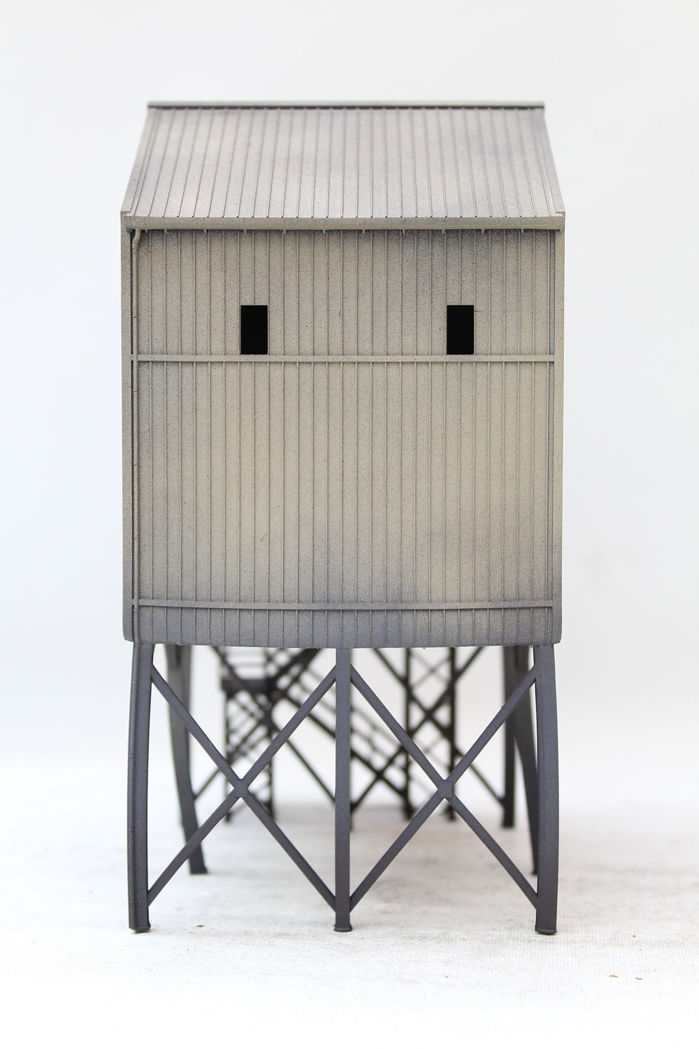 Thumbnail: Cement Lorry Loading Building KHAKI 1:76 OO Gauge Model Railway