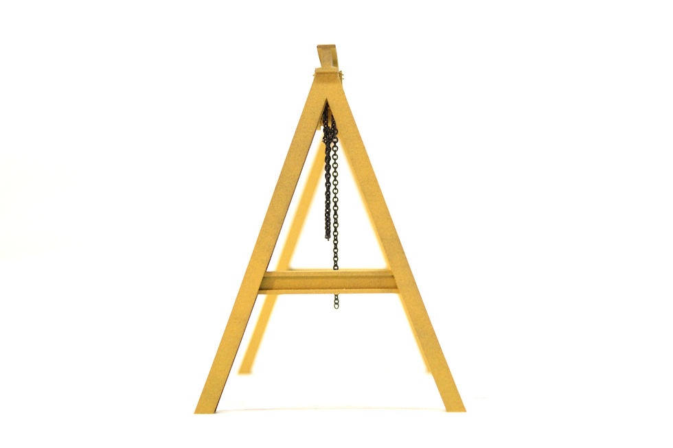 Thumbnail: Locomotive Maintenance Hoist Crane - 1:76 OO Gauge - YELLOW Model Railway