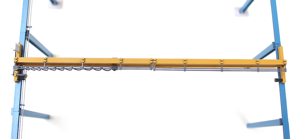 Thumbnail: 50ft Overhead Crane - 5t - YELLOW - 1:76 OO Gauge Model Railway