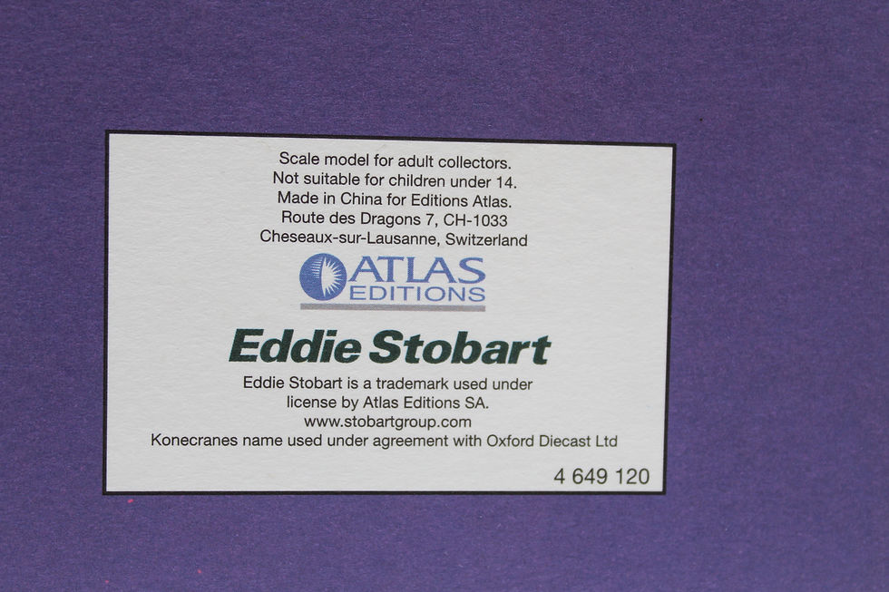 Thumbnail: Atlas Oxford Blue Stobart Container Handler OO Gauge 1/76 (N24)