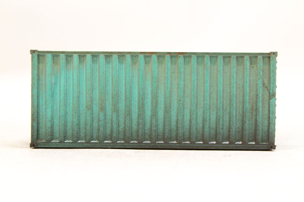 Thumbnail: 20ft PFA Open Container - GREEN WEATHERED - 1:76 OO Gauge Model Railway
