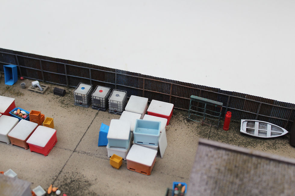 Thumbnail: Dockside Fishing Harbour Buildings Model Railway Diorama 1:76 OO