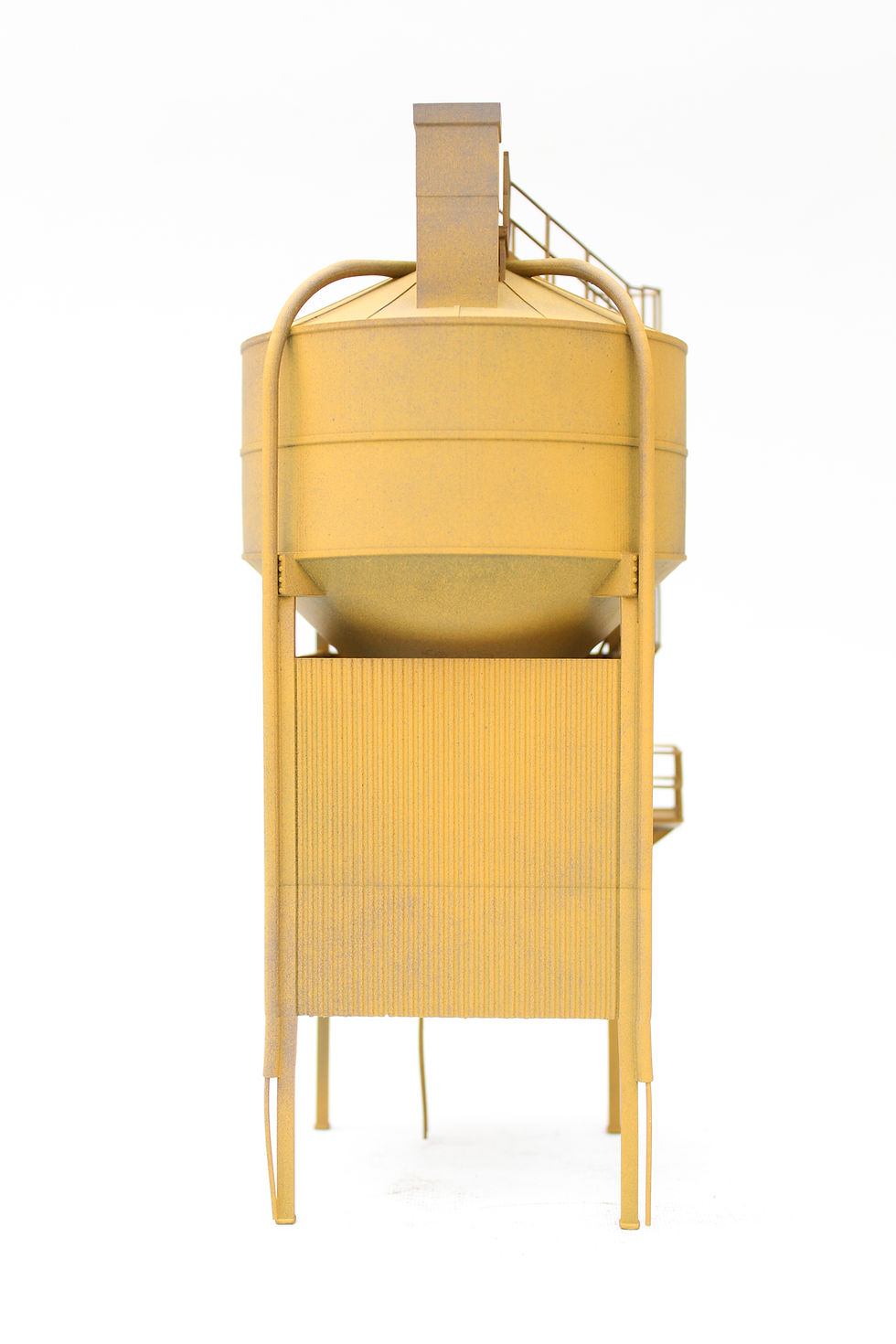Thumbnail: Presflo Cement Loading Hopper - YELLOW 1:76 OO Gauge Model Railway