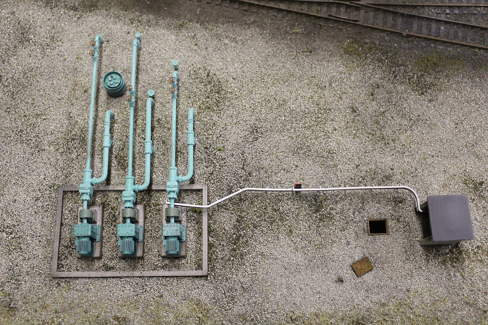 Thumbnail: Above Ground Tank Top with light - Pack of 1 - 1:76 OO Gauge Model Railway