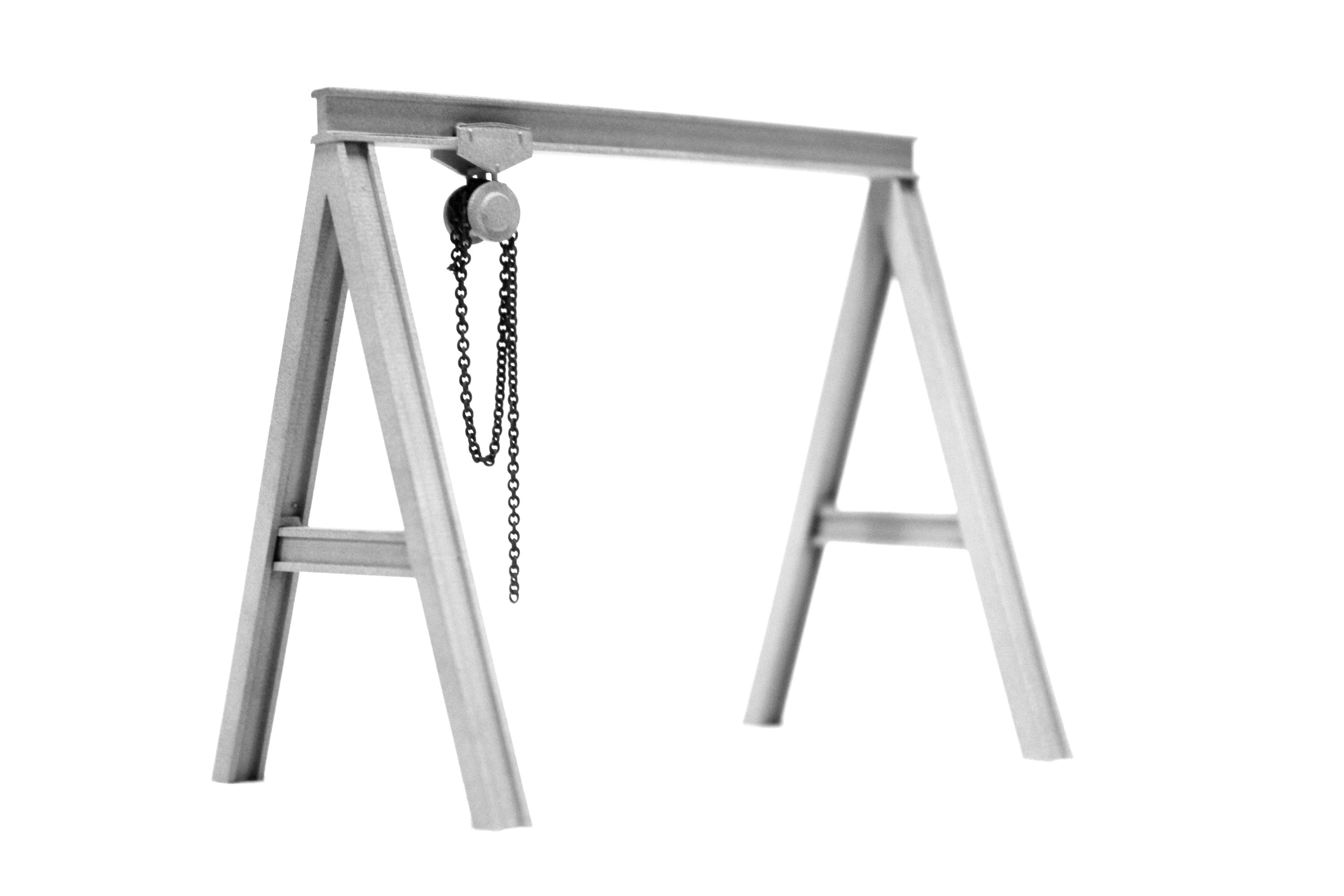 Locomotive Maintenance Hoist Crane - 1:76 OO Gauge - UNPAINTED KIT -Model Rail