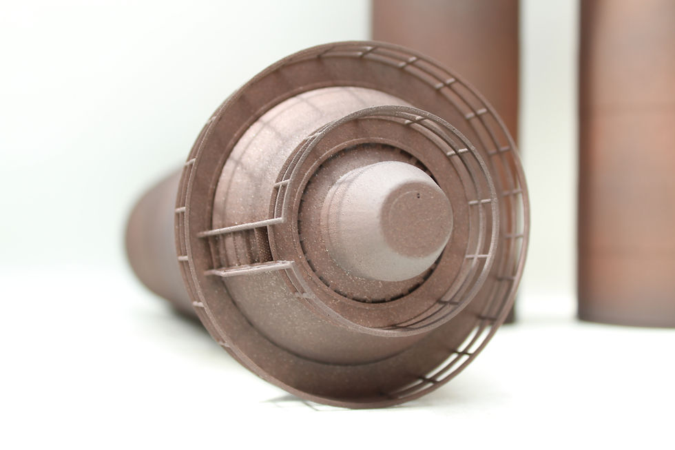 Thumbnail: Tall Blast Furnace Stoves - BASIC - SET OF 3 - RUSTY - 1:76 OO Gauge Model
