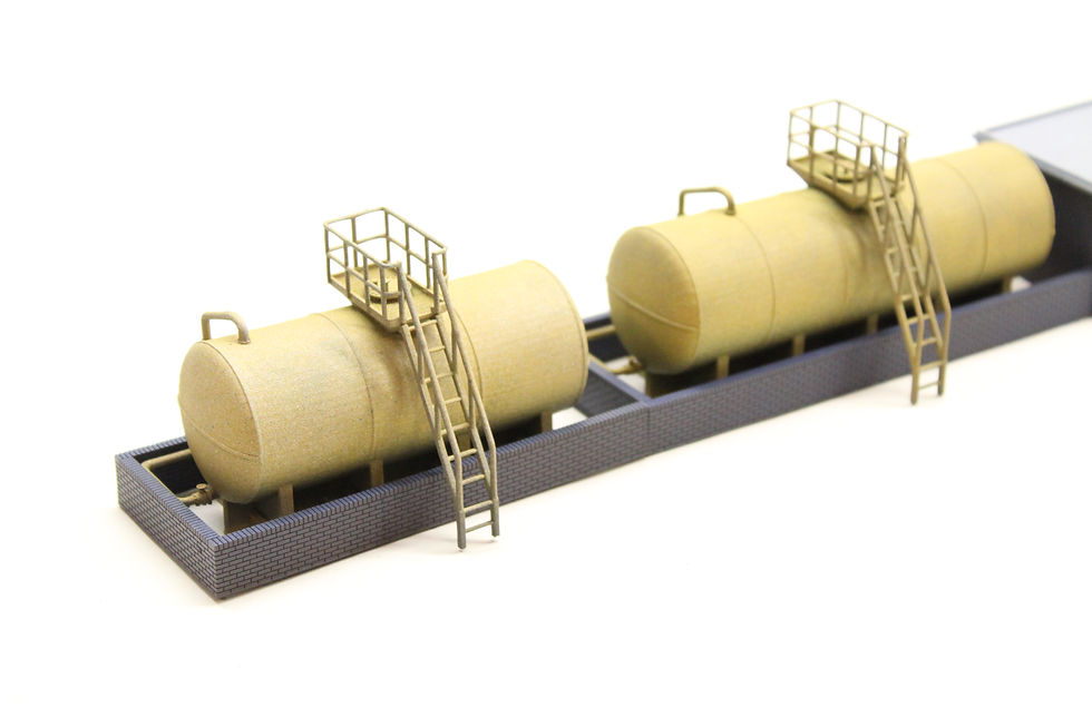 Thumbnail: Fuel Store Depot - Blue Brick - Pump House - Set of 3