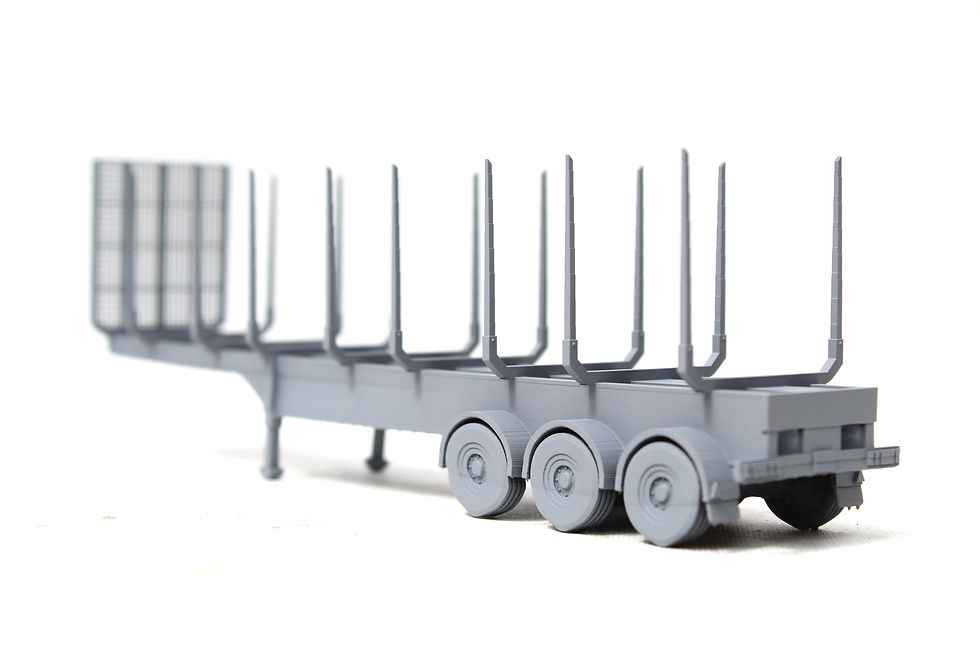 Thumbnail: Log Lorry Trailer - UNPAINTED - 1:76 OO Gauge Model Railway