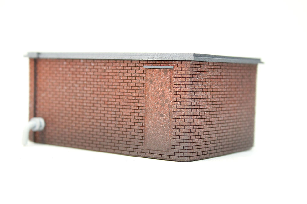 Thumbnail: Oil Pump Office Building - RED BRICK - 1:76 OO Gauge Model Railway