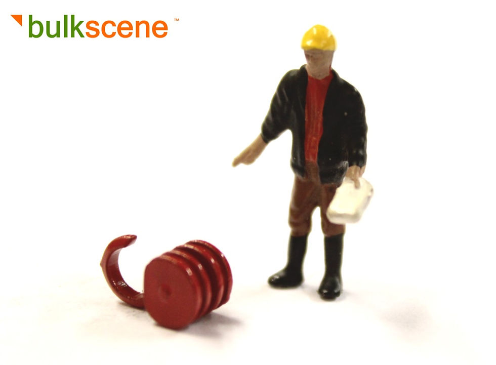 Thumbnail: Red Crane Hook (x5) - PAINTED - 1:76 OO Gauge Model Railway