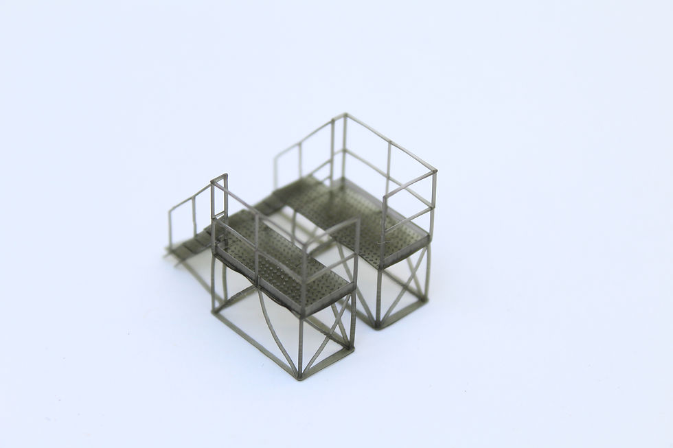 Thumbnail: Tap Valve Steps - Pack of 2 - UNPAINTED - 1:76 OO Gauge Model Railway