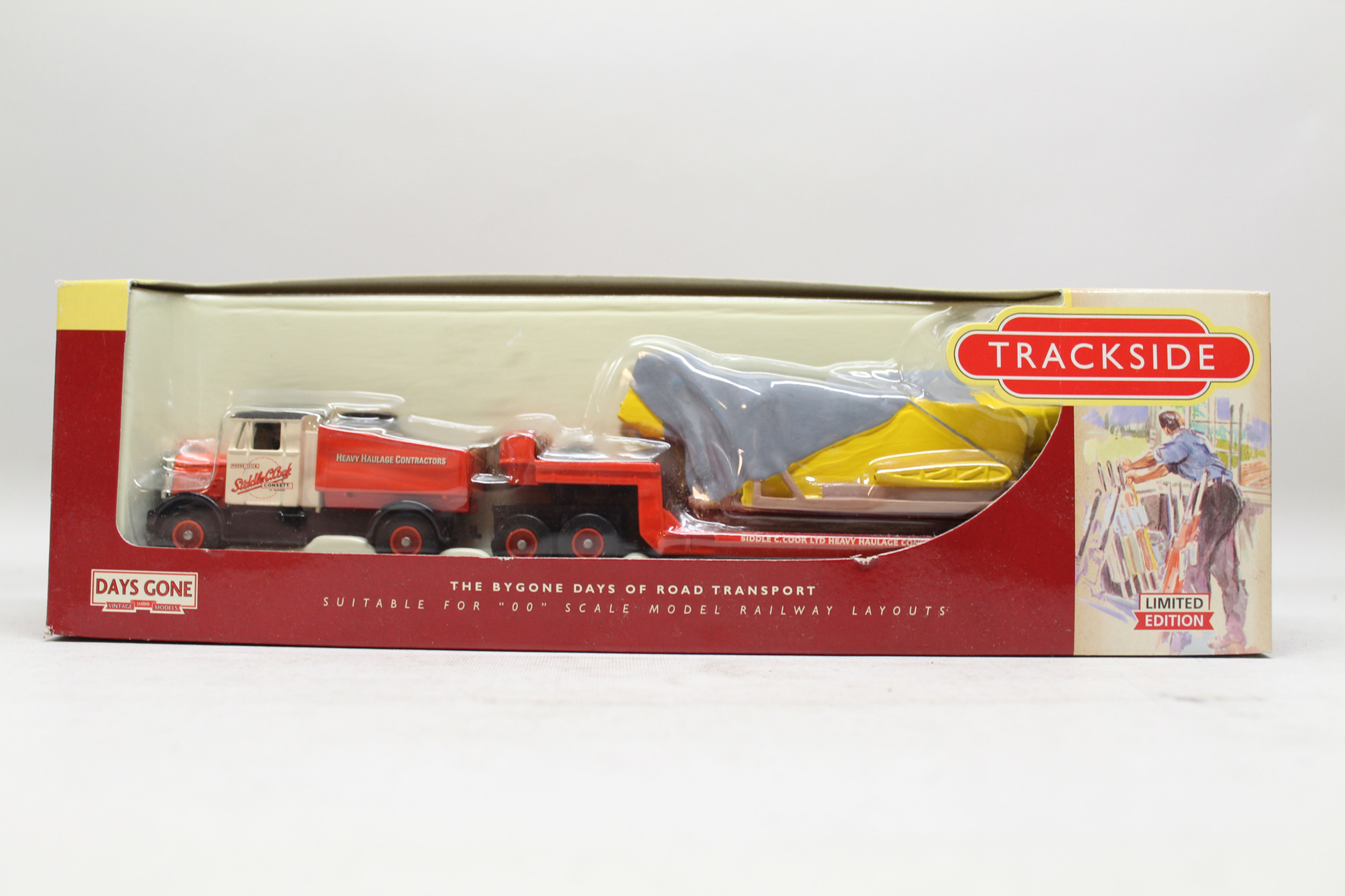 Pre-Owned Trackside Scammell Low Loader with Crashed Aircraft Load C13