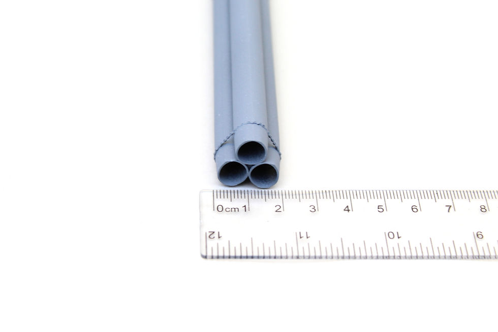Thumbnail: Pipe Load Chained 185mm Long - UNPAINTED - 1:76 OO Gauge Model Railway
