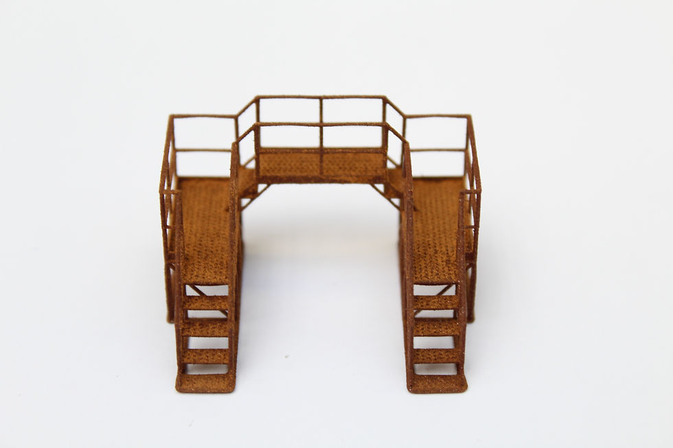 Thumbnail: Up and Over Tap Valve Steps - RUSTY - 1:76 OO Gauge Model Railway