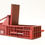 Thumbnail: Scrap Metal Lid Baler - RED WEATHERED - 1:76 OO Gauge Model Railway