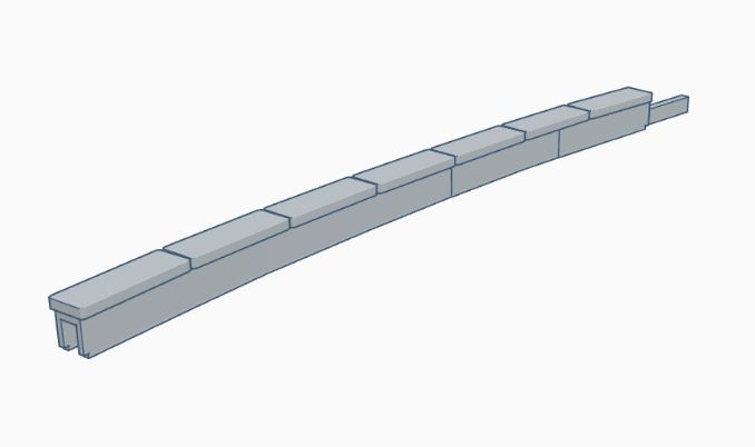 Thumbnail: Bulkscene - Concrete Trunking RADIUS ONE - UNPAINTED - Pack of 10
