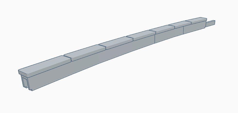 Thumbnail: Bulkscene - Concrete Trunking RADIUS ONE - UNPAINTED - Pack of 10