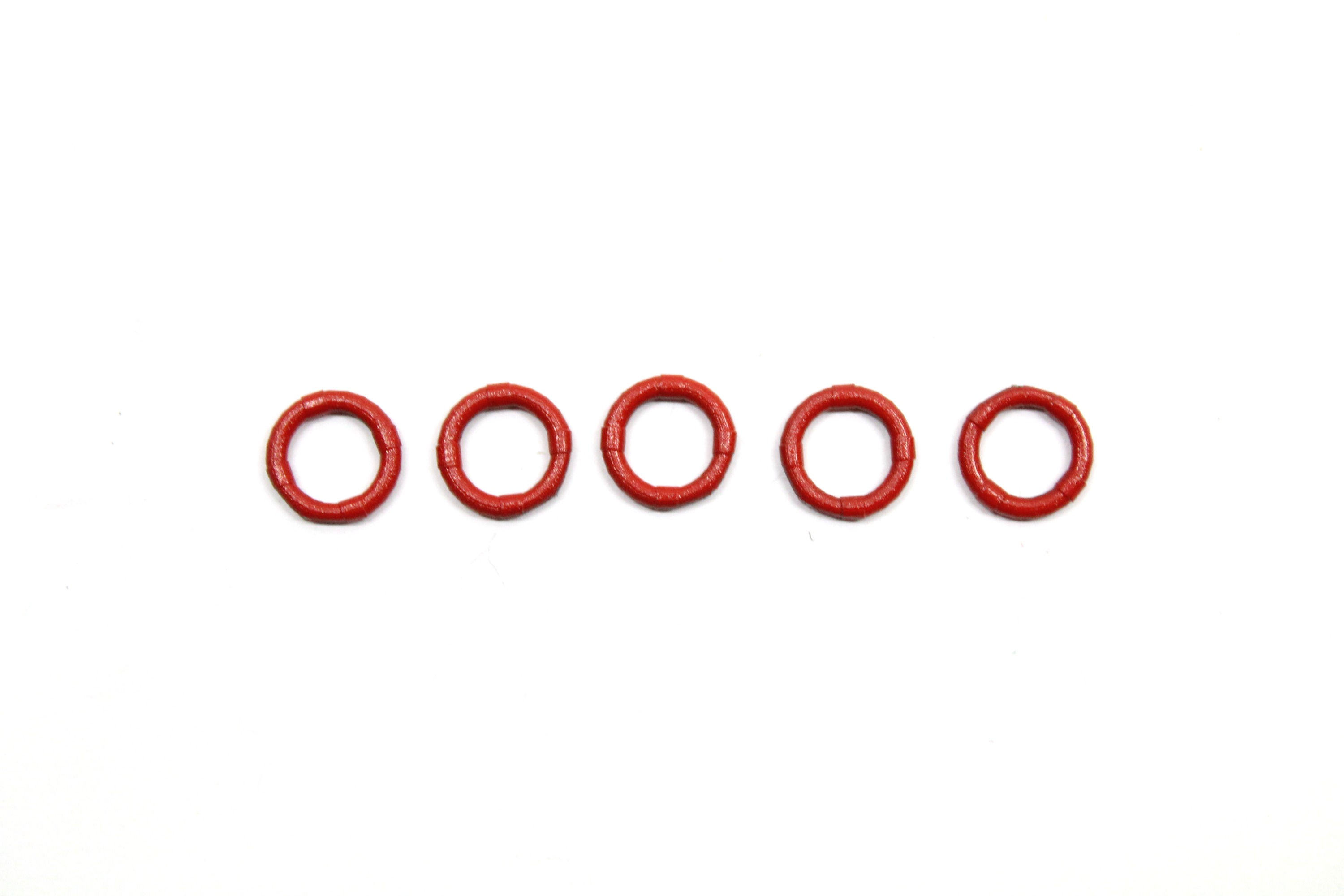 Lifebuoy Ring - Red - Pack of 5 - 1:76 OO Gauge Model Railway