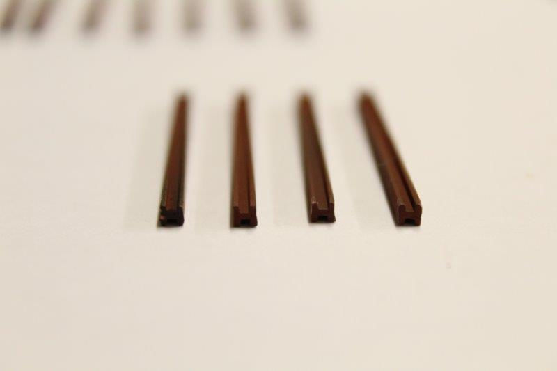 Thumbnail: Girder Posts 48 x 2.4 x 2.4mm - Pack of 4 Painted & Weathered