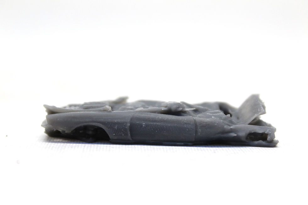 Thumbnail: Crushed Scrap Cars - UNPAINTED - Pack of 10 - OO Gauge Model Railway