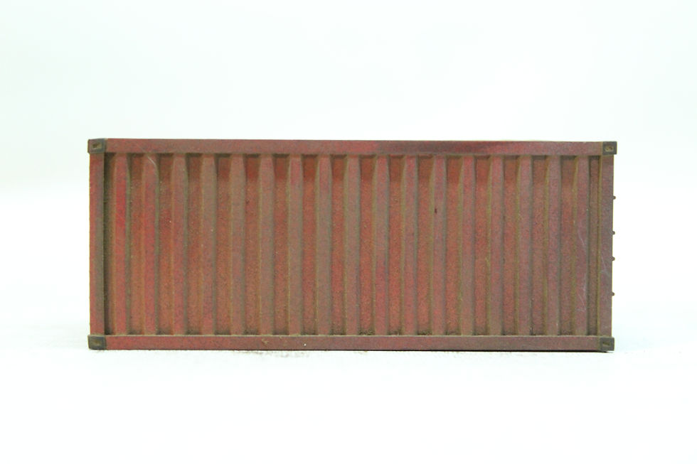 Thumbnail: 20ft Container Weathered Model - Pack of 2 - RED