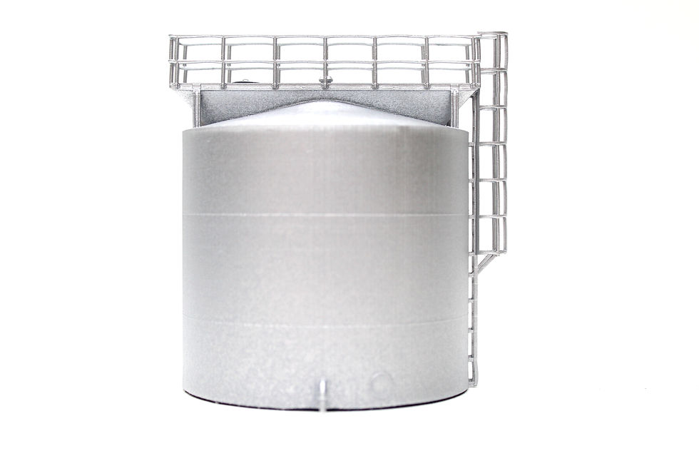 Thumbnail: Oil Storage Tank for TMD - GALV METAL - 1:76 OO Gauge Model Railway