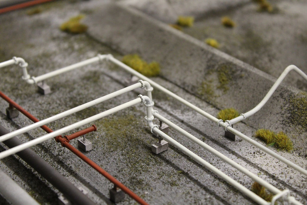 Thumbnail: Concrete Block with Strut Support for 2.4mm Pipework - Pack of 10