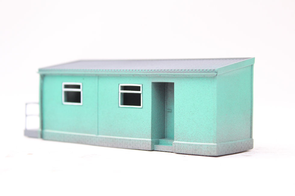 Thumbnail: Site Office Building - GREEN - 1:76 OO Gauge Model Railway