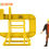 Thumbnail: 38t Coil Crane Hook - YELLOW - 1:76 OO Gauge Model Railway Steelworks