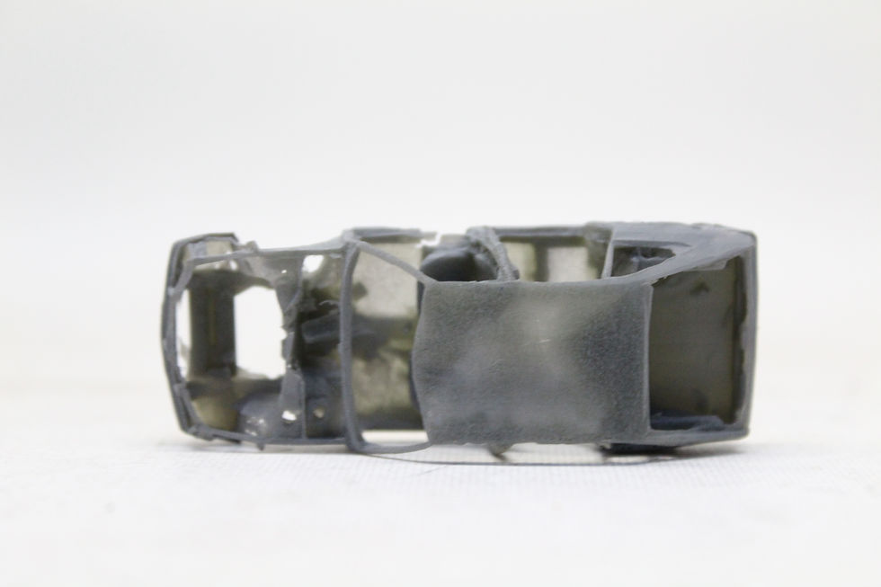 Thumbnail: Scrap Gutted Car - A - UNPAINTED - Pack of 10 - 1:76 OO Gauge Model Railway
