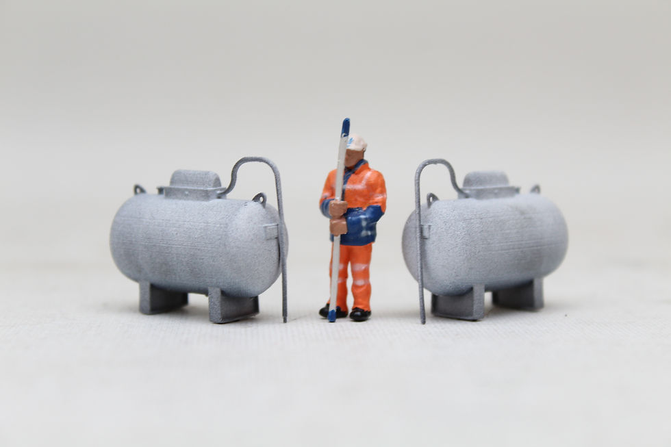 Thumbnail: Domestic Small Oil Tanks - White - Pack of 2