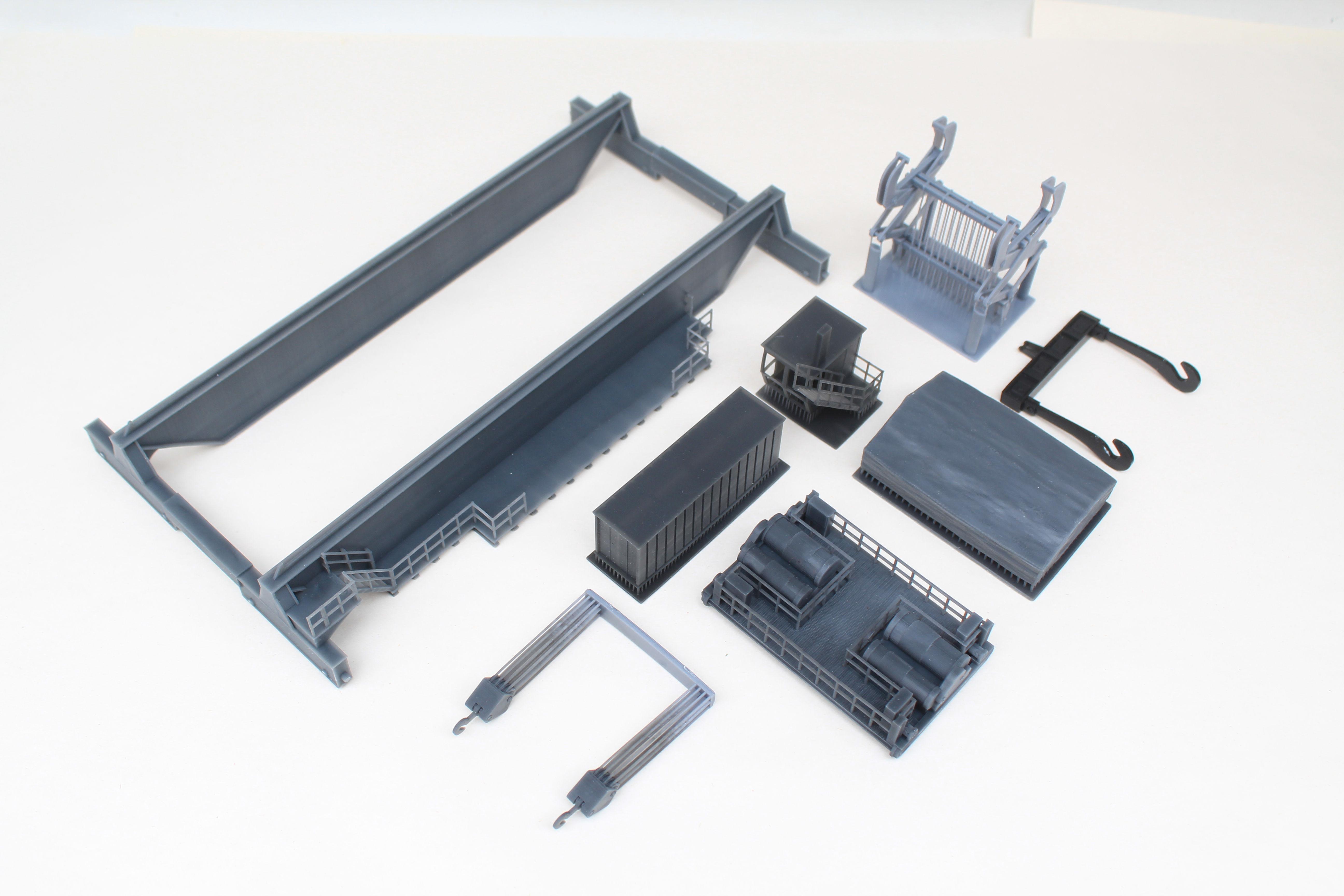 Large Steelworks Foundry Slab Crane - UNPAINTED KIT - 1:76 OO Gauge Model Rail
