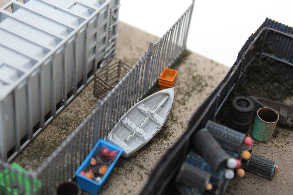 Thumbnail: Wooden Rowing Boats - WHITE - Pack of 5