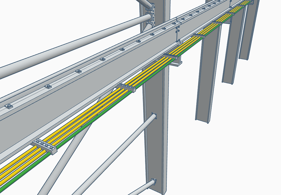 Thumbnail: 30t Street Crane Frame - ASSEMBLED SECTION - Light Grey - 324mm