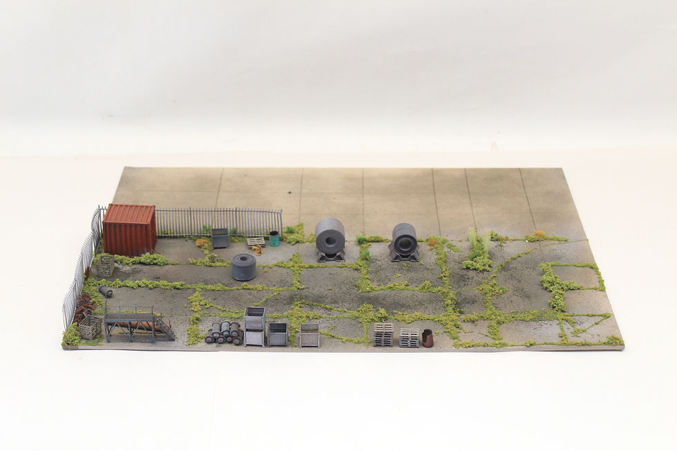 Thumbnail: Concrete Yard Overgrown Derelict Diorama - OO Gauge 1:76