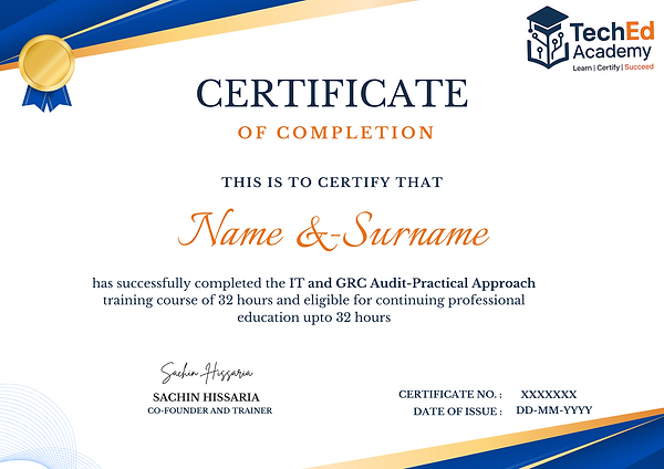 IT and GRC Audit Certificate - TechED (1).png
