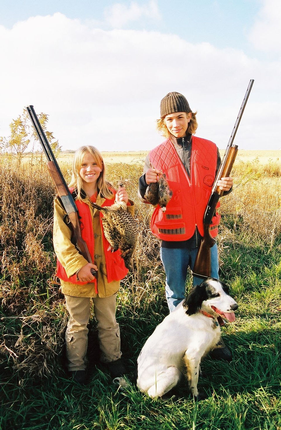 youths pheasant hunting 