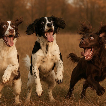 springer spaniels and cocker spaniels