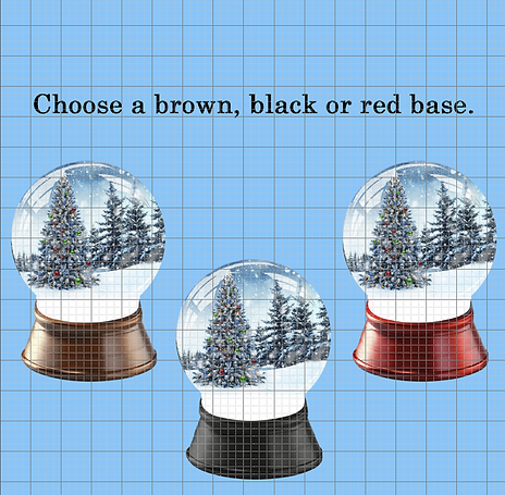 Giant Snow Globe Base Colors