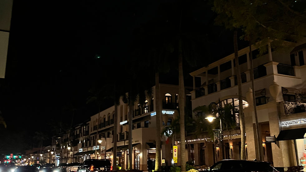 5th avenue Naples by night