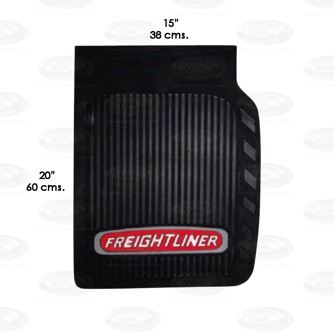 Lodera alto relieve con pestaña logo Freightliner