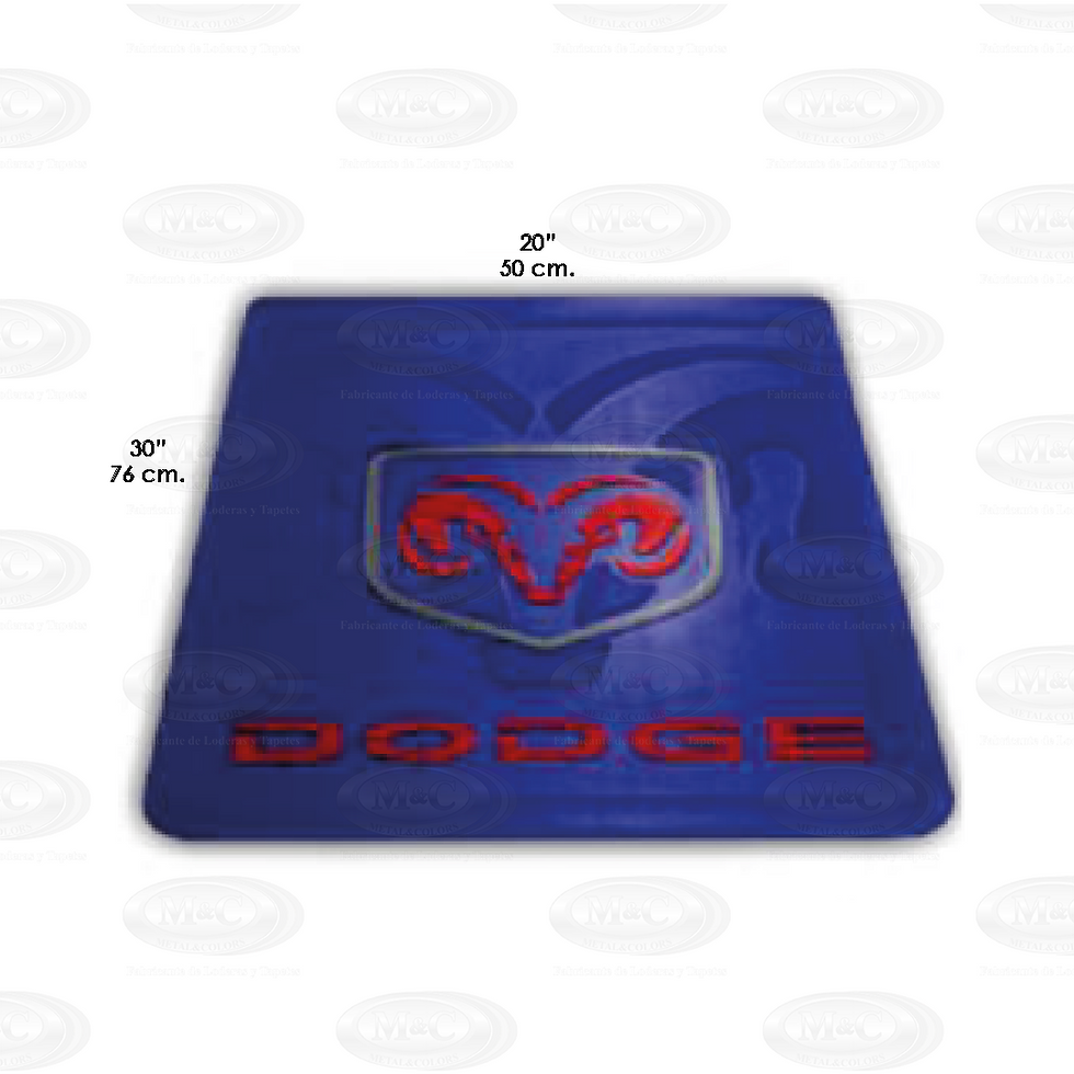 Thumbnail: Lodera alto relieve con logo y marca DODGE