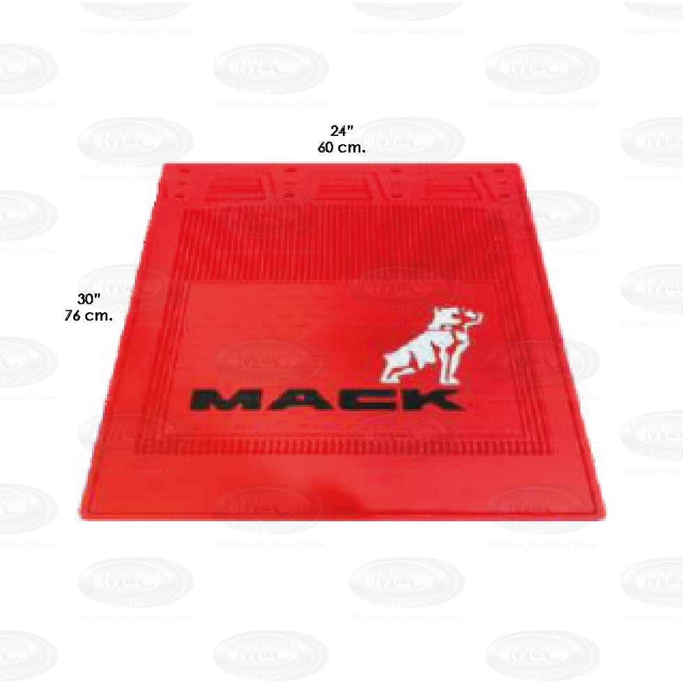 Miniatura: Lodera alto relieve con logo y marca MACK