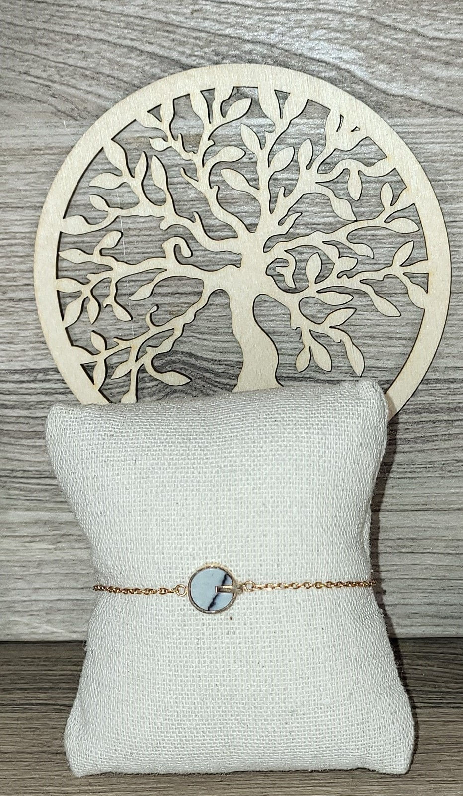 Bracelet howlite blanche