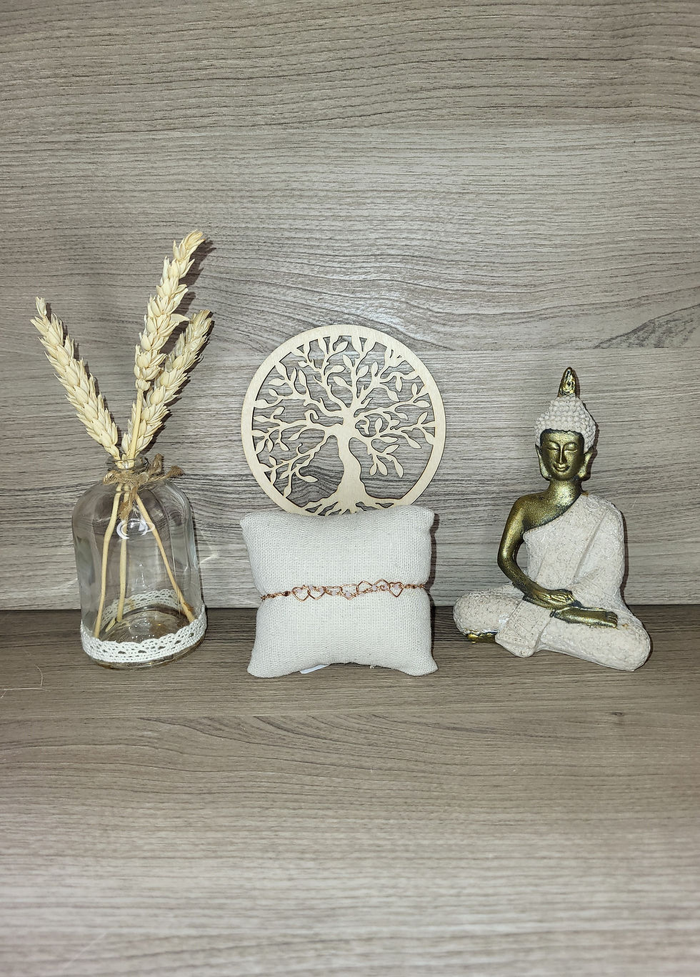 Bracelet Quartz rose & Coeur