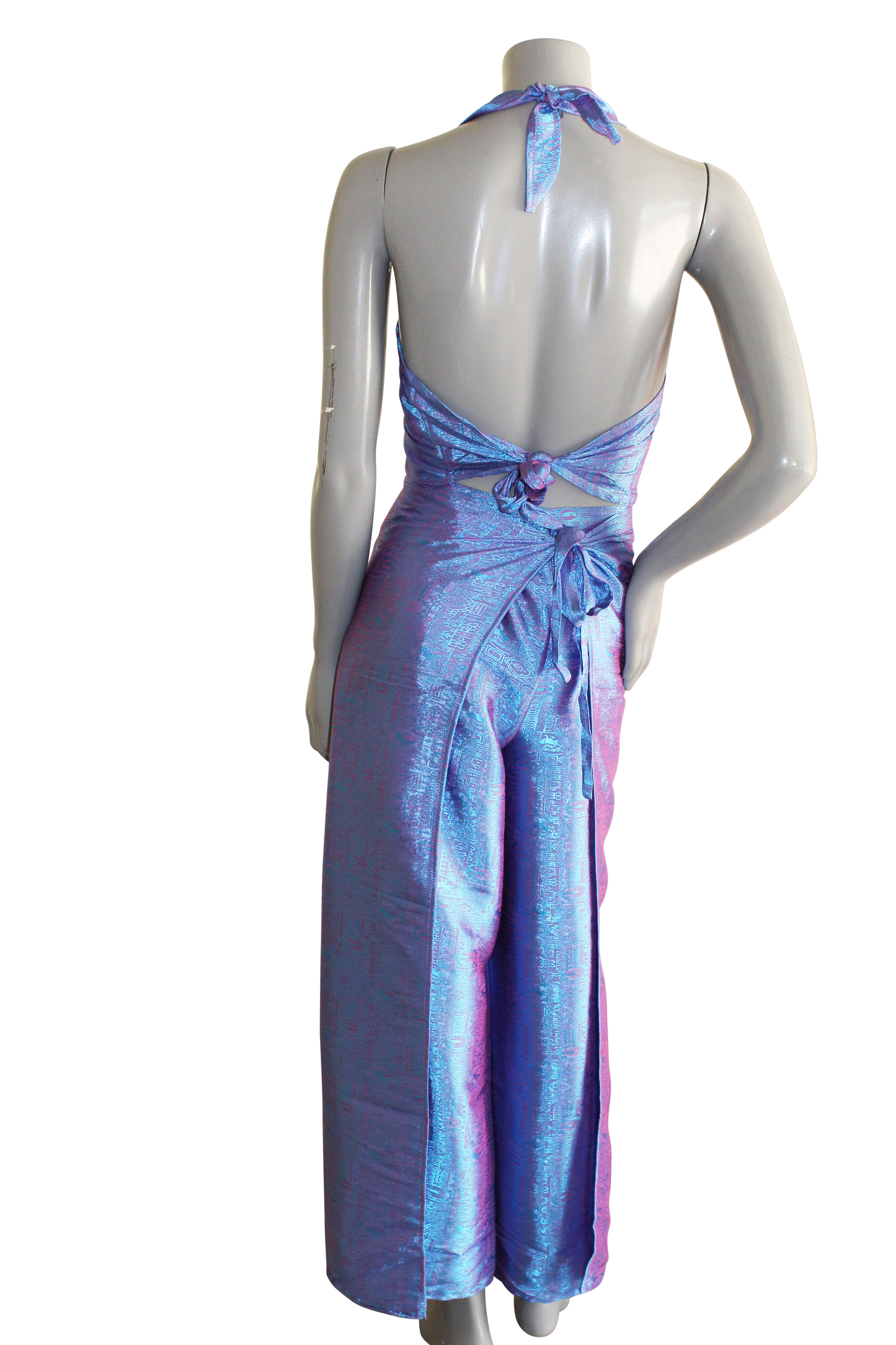 Purple Blue | Thai Silk 2 Piece Pants