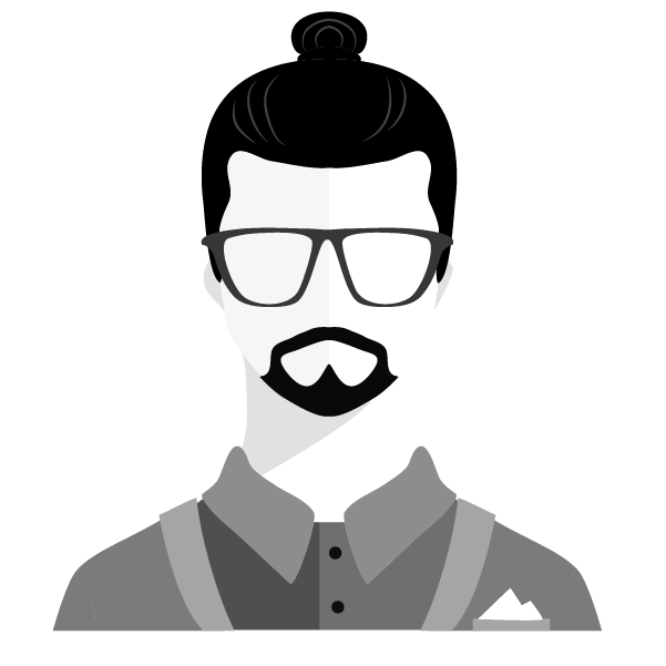 Illustration d'avatar hipster