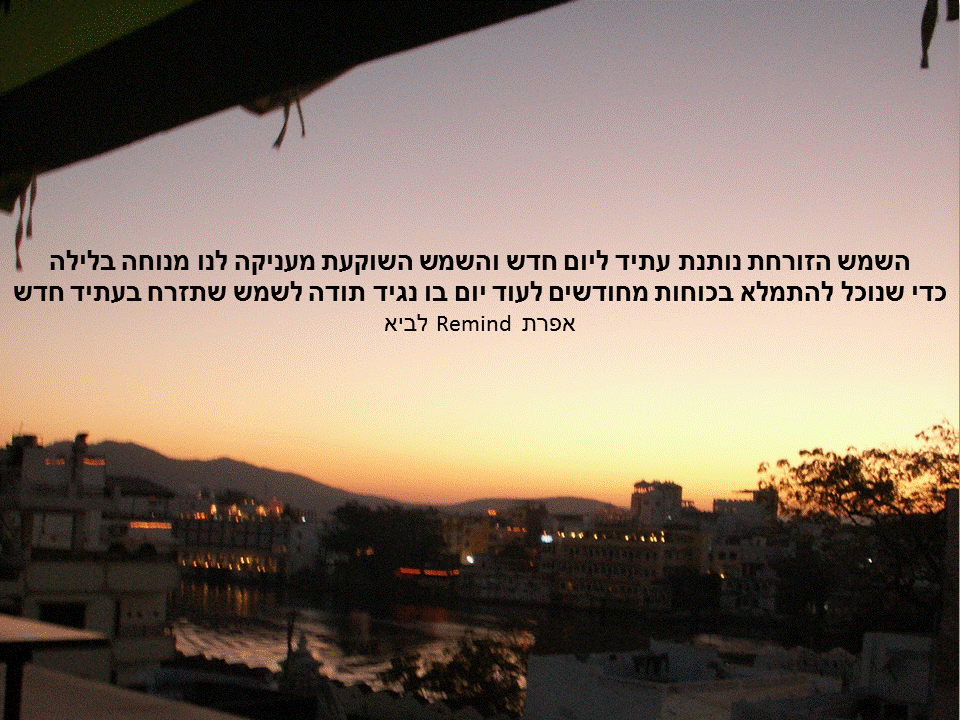 פתגמים ערבה ברגע מעצים