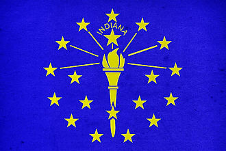 Indiana Apostille Flag Logo