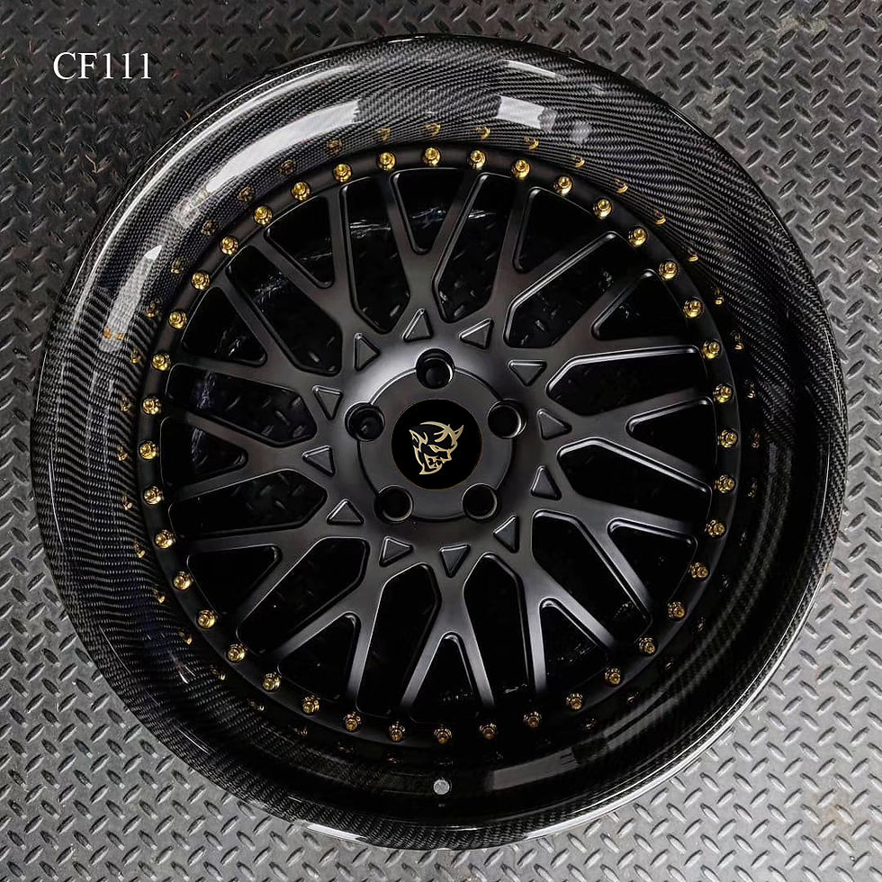 20" 22" 24" Forged 3pc - Built to Dodge's w/Carbon Fibers -CF111